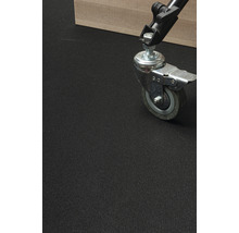 Detaljvy av ett möbelhjul med parkeringsbroms