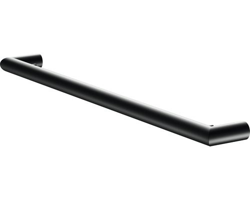 Handdukshållare KEUCO Reva black selection svart matt 600x25 mm 12801370600 Svart handdukshållare för väggmontering