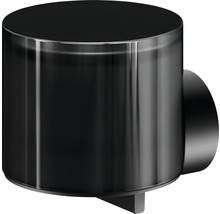 Svart pappershållare för väggmontering