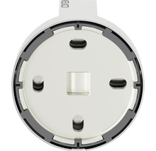 Baksida av en rund LED-taklampa