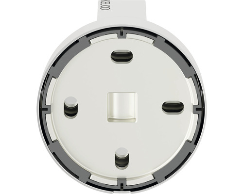 Baksida av en rund LED-taklampa