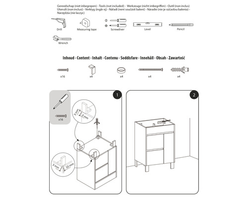 Monteringsanvisning för verktyg och tillbehör
