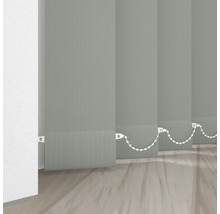 Grå lamellgardiner med draglina