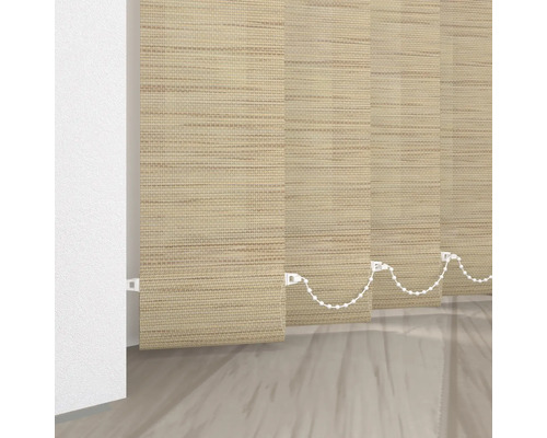 Vertikal jalusi av tyg med manövrerkedja för fönsterdekoration