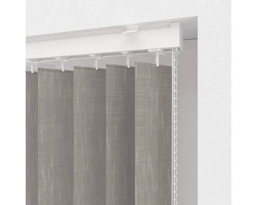 Vertikal persienn med tyglameller och manöversnöre