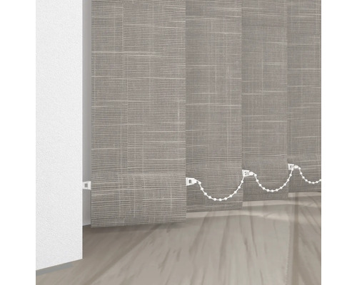 Vertikal jalusi av tyg med kedjedrag