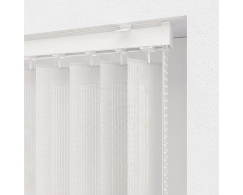 Vertikala persienner i tyg med dragsko för fönsterdekoration