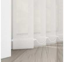 Lamellgardin i tyg med kedjedrag