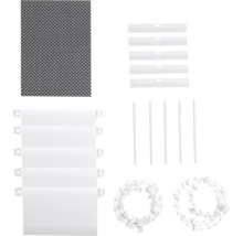 Komponenter för en insektsrullgardin för fönster- eller dörrmontering