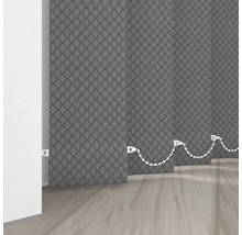 Vertikal jalusi med textilmönster i rummet