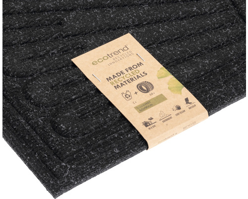 Dörrmatta av återvunnet material, 60x90 cm