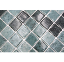Mosaik glas VP56388PUR grön 31,6 x 31,6 cm