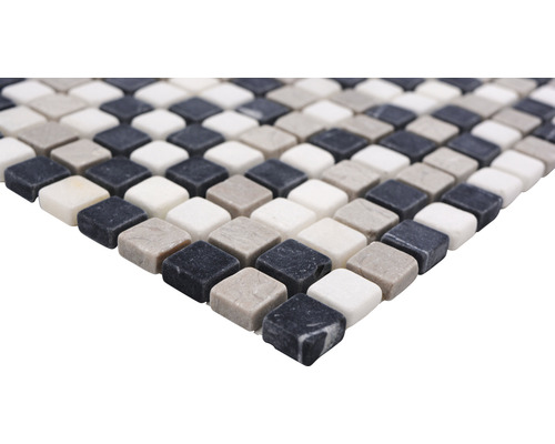 Mosaikplatta av natursten, kvadratisk