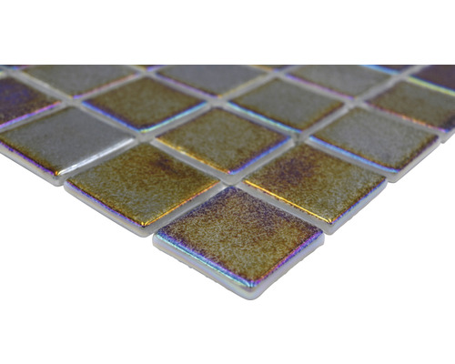Fyrkantiga mosaikplattor av glas