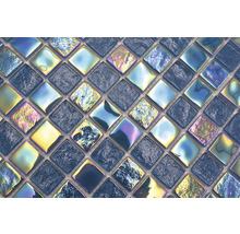 Mosaikplattor med glaseffekt, kvadratiskt arrangerade