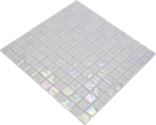 Fyrkantig mosaikplatta av glas