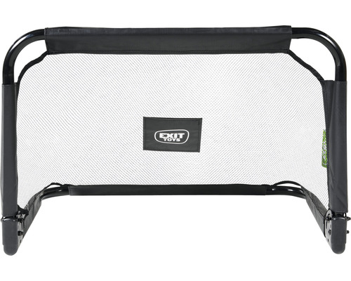 Fotbollsmål med nät och Exit Toys-logotyp