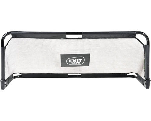 Fotbollsmål med nät och Exit Toys-logotyp