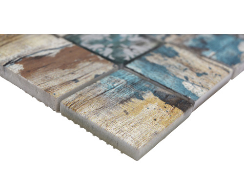 Mosaikplattor med träutseende