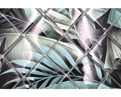 Mosaikplattor med bladmönster