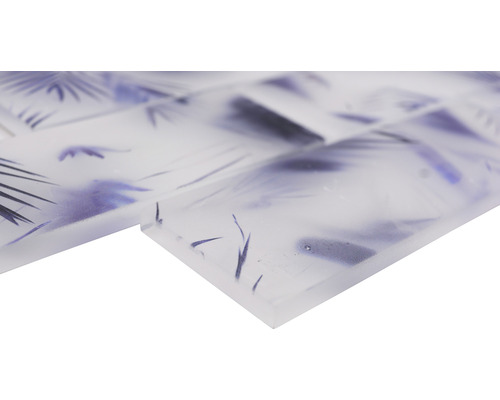 Dekorativ kakelplatta med växtmönster