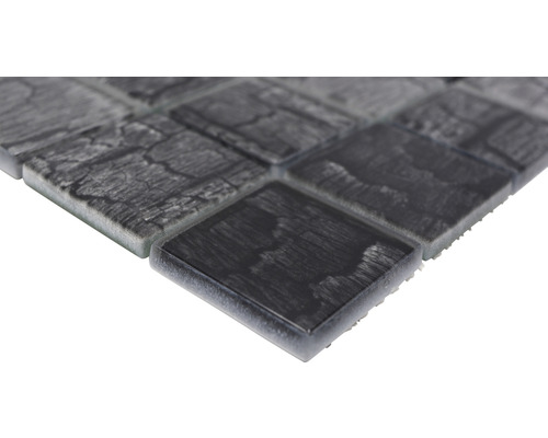 Glasmosaikplatta i kvadratisk form