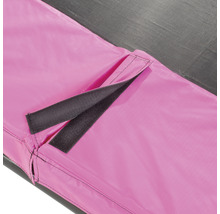 Studsmatta EXIT Silhouette med säkerhetsnät 244x366cm rosa