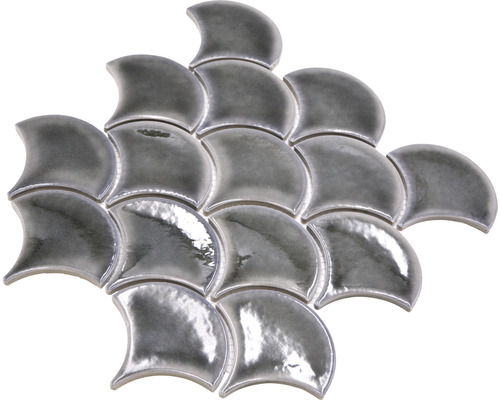 Mosaikplatta i solfjäderdesign för vägg- och golvdesign