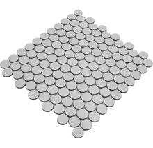 Mosaikplatta med runda stenar