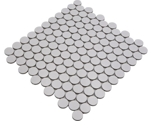 Mosaikplatta med runda stenar