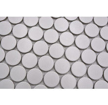 Mosaik keramik Knopf 11G vit 31,2 x 33 cm