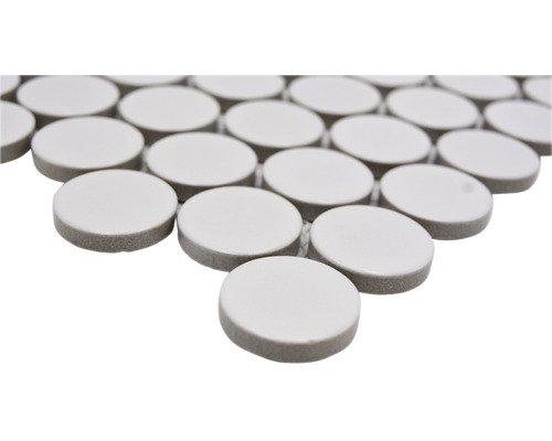 Mosaikplatta med runda stenar