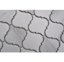Mosaik keramik marrakech Carra vit matt 29,3x24,5 cm CIM CLP CR