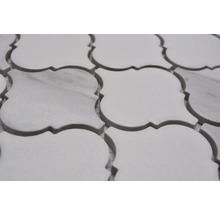 Mosaik keramik marrakech Carra vit matt 29,3x24,5 cm CIM CLP CR