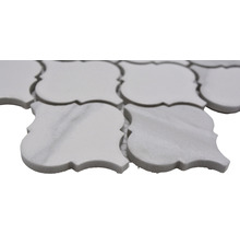 Mosaik keramik marrakech Carra vit matt 29,3x24,5 cm CIM CLP CR
