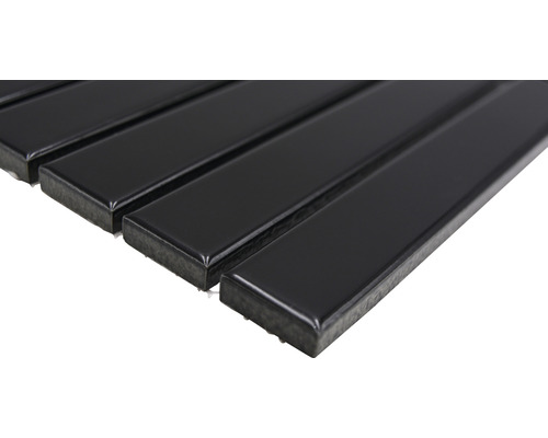 Rektangulära mosaikplattor av keramik, glänsande