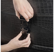 Spabad EXIT Leather Premium Ø184x73cm läderlook svart-thumb-10