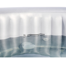 Uppblåsbart spabad EXIT Silver Classic Ø140cm med filterpump, integrerad värmefunktion och isolerande överdrag svart