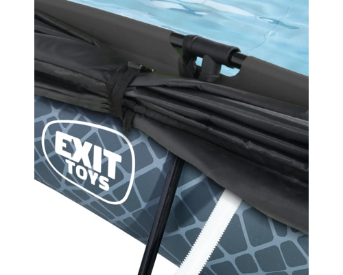Detaljvy av en EXIT Toys pool med lock.