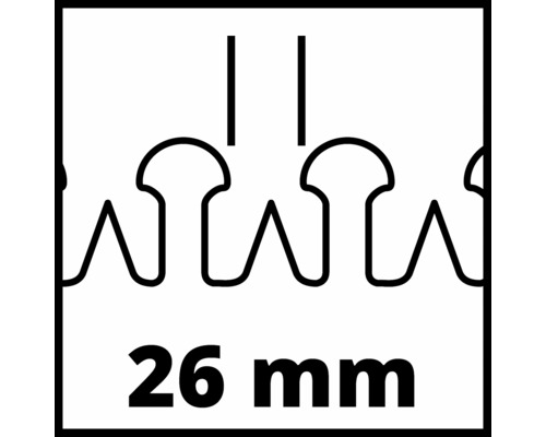 26 millimeters tandavstånd