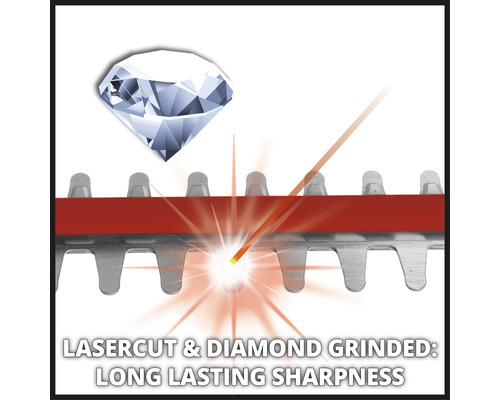 Laserskuret och diamantslipat för långvarig skärpa på häcksaxen