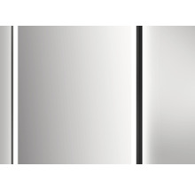 Spegel med belysning DSK Juno svart 2.0 45x75 cm neutralvit LED