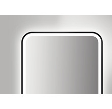 Spegel med belysning DSK Juno svart 2.0 45x75 cm neutralvit LED