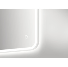 Spegel med belysning DSK Chrystal Juno 2.0 vit 45x75 cm neutralvit LED