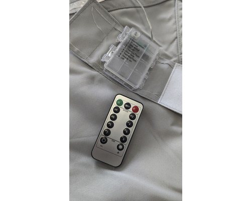 Batterifack och fjärrkontroll för ljusslinga