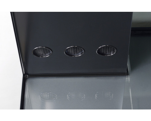 Köksfläkt med runda LED-lampor