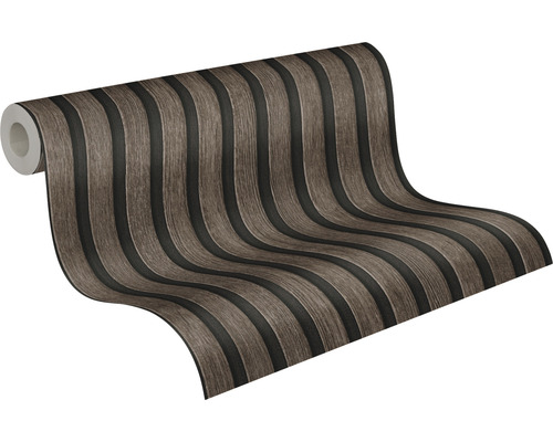 Tapetrulle med trästripemönster