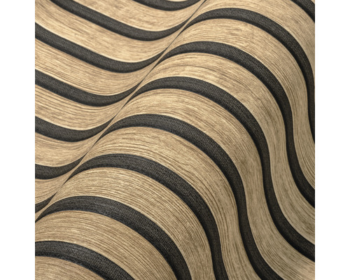 Tapet med trästruktur och vågmönster