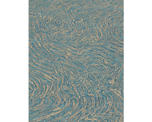 Närbild av en strukturerad väggdesign med slingrande linjer