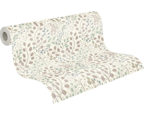 Tapetrulle med bladmönster